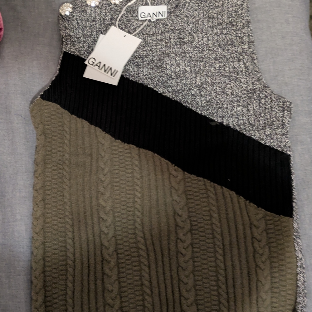 GANNI Knit Sweater Vest